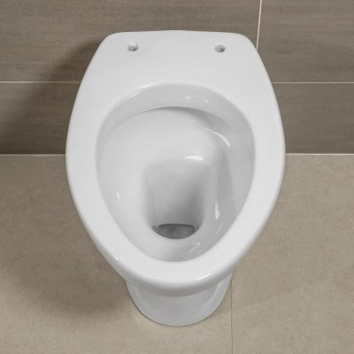 Coppia sanitari per anziani con scarico a terra e copriwc incluso