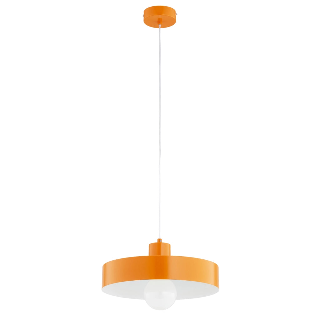 Lampada a sospensione arancio/bianco E27 15W NEVERA Alfa