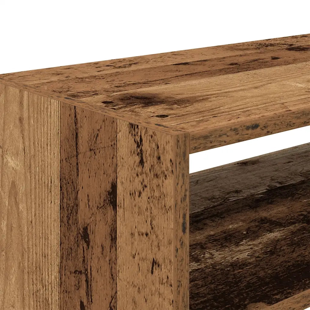 Scarpiera | Mobile per scarpe Impilabile Legno Antico 60x30x30,5 cm