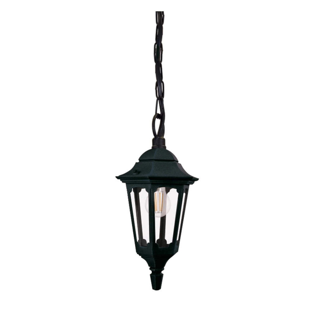 Lampada sospensione esterna nera Parish Mini E27 60W Elstead