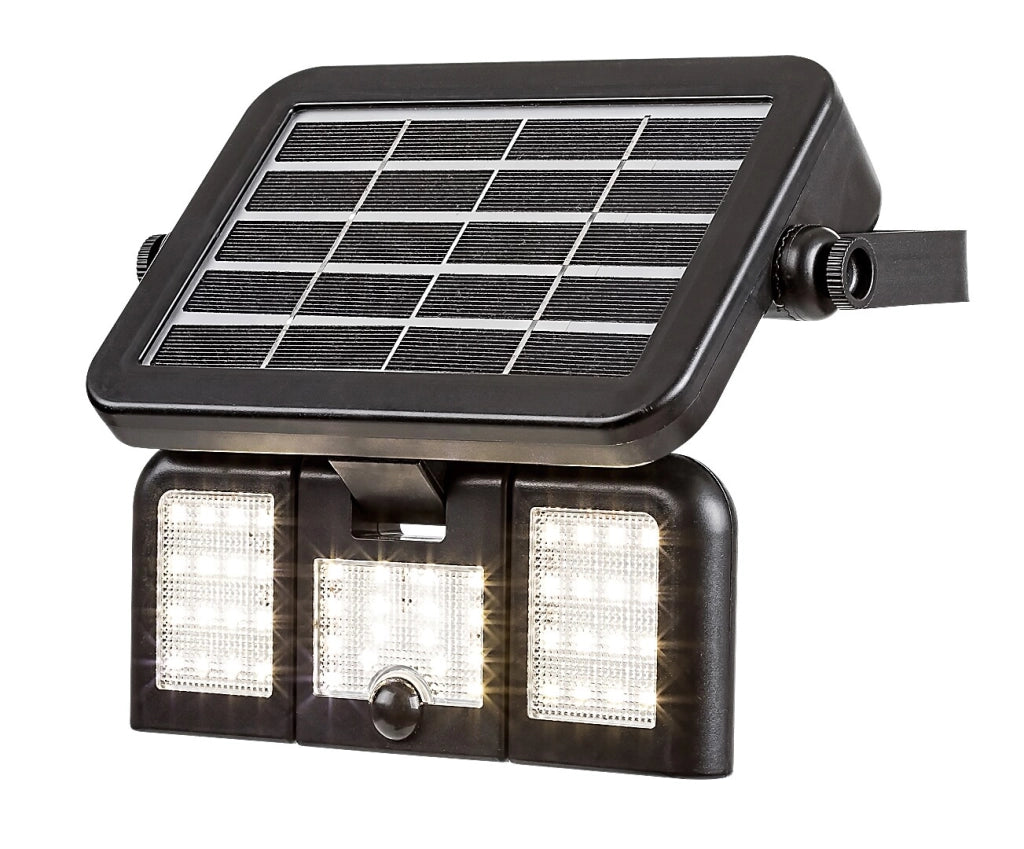 Faretto solare LED 9,6W con sensore Lihull nero Rabalux