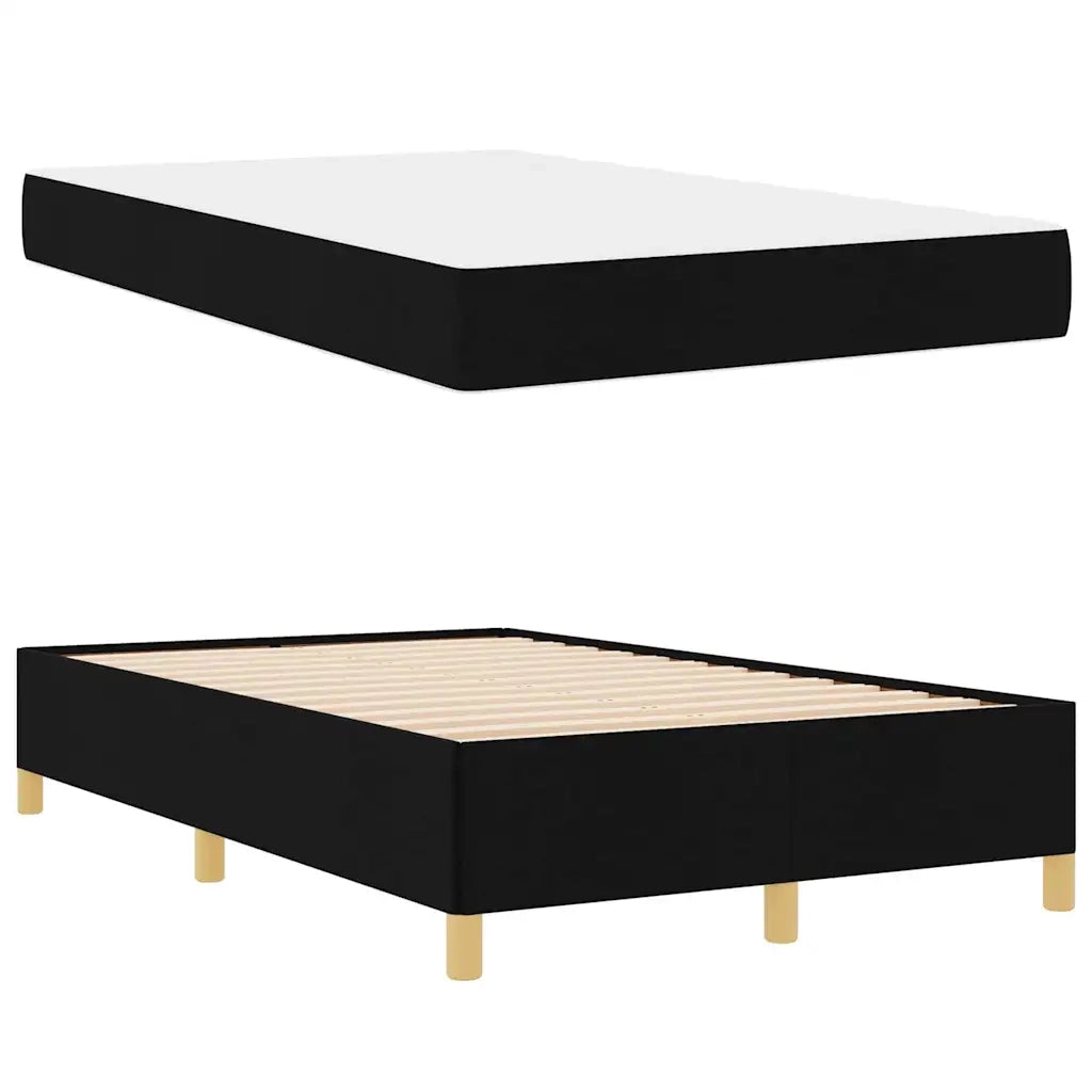 Struttura del letto con materasso Nero 120 x 190 cm Tessuto 3398922