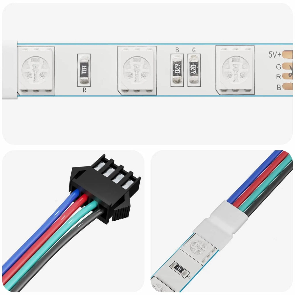 Striscia LED 2 pcs Nero e Multicolore 1745 mm Rame e plastica 3429136