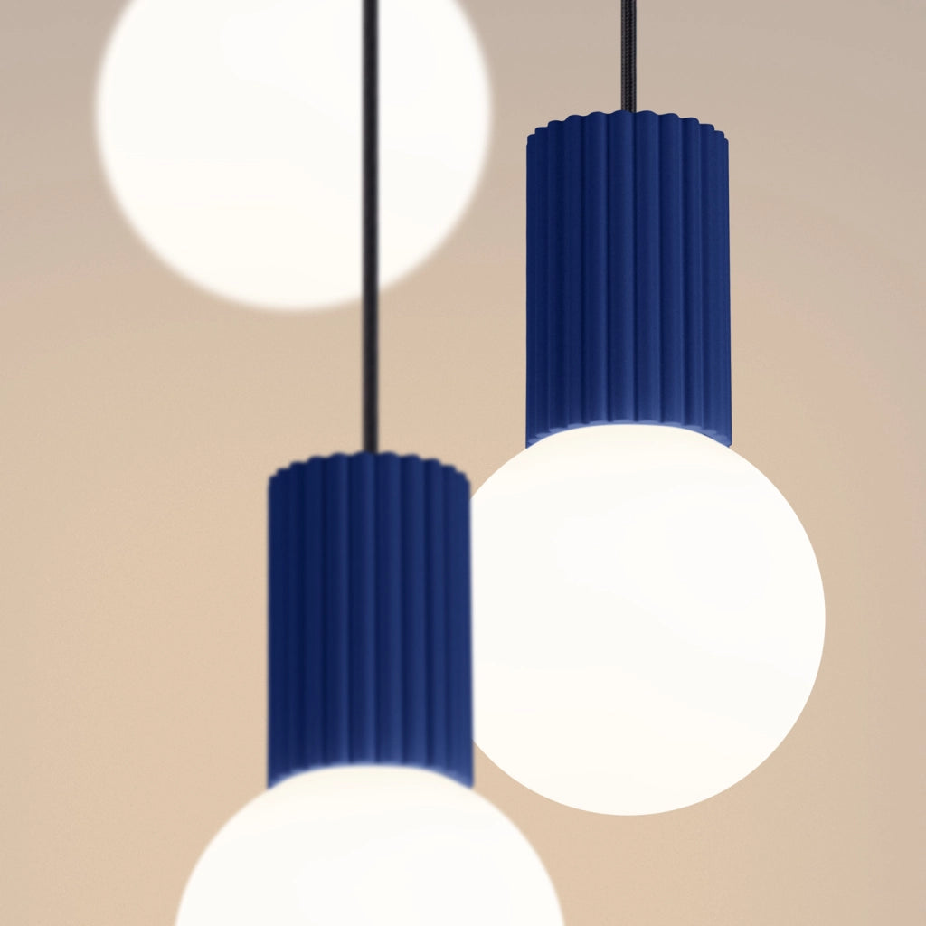 Lampada a sospensione HALO 3P ultramarine