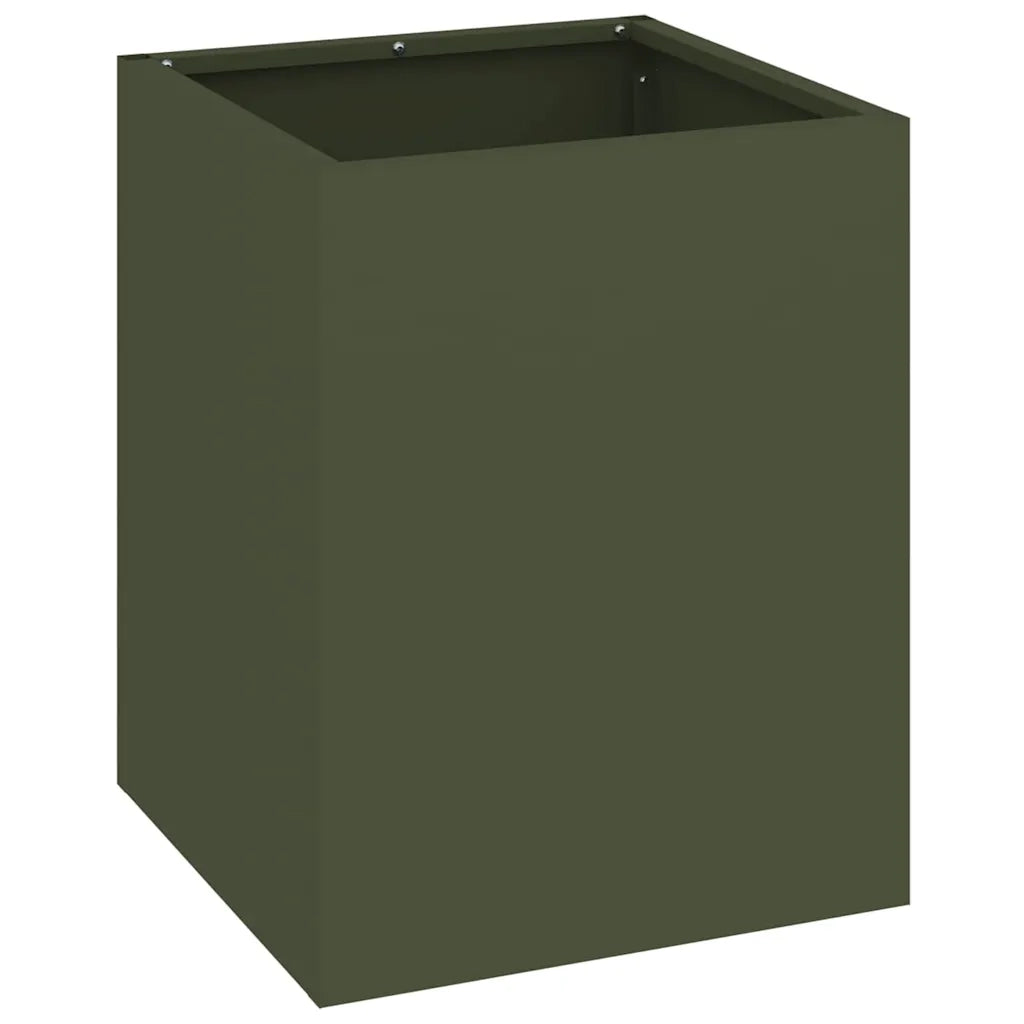 Vaso da giardino Verde oliva 32 x 32 x 40 cm 876346