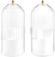 Organizzatore di Cosmetici con Tre Compartimenti - Borsetta per Pennelli - Chiusura - Materiale Resistente in Plastica