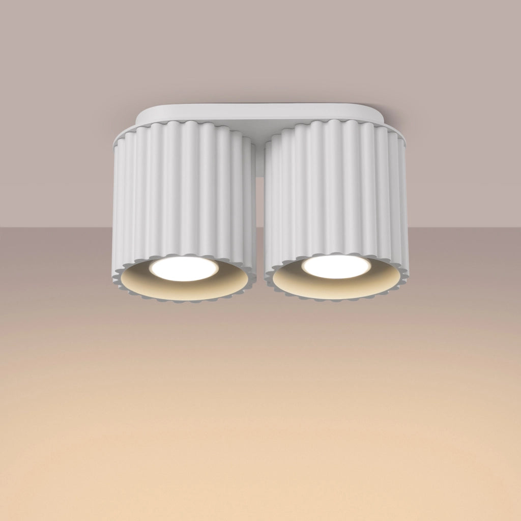 Lampada da soffitto AURA 2 bianco GU10