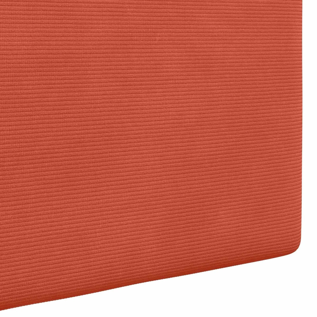 Testiera | Testata sospesa Con luce LED Rosso Arancio Tessuto in Cords
