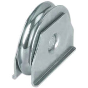 RUOTA CON SUPPORTO LATERALE PER CANCELLI GOLA TONDA 140 mm