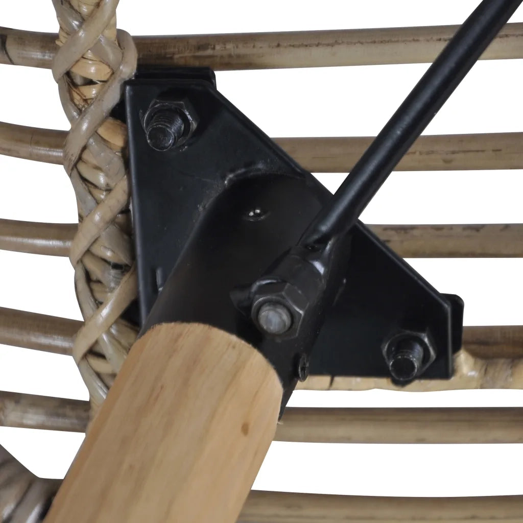 Sedie da Pranzo 2 pz Marroni in Rattan Naturale 246853
