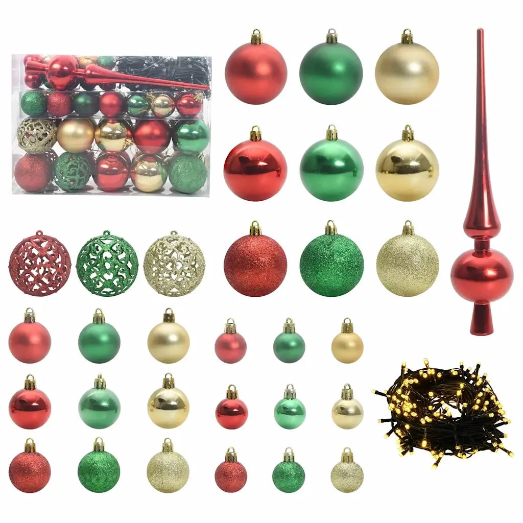 Albero di Natale artificiale con luci integrate Verde 150 cm 3396757
