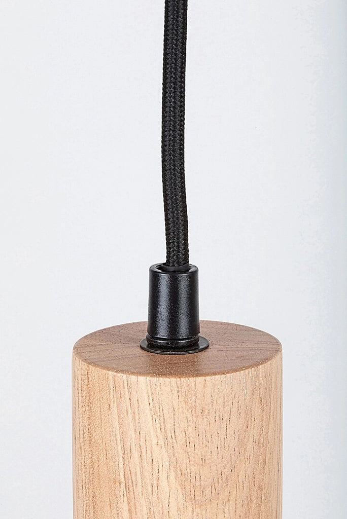 Lampada a sospensione Rabalux Braulia GU10 faggio/nero