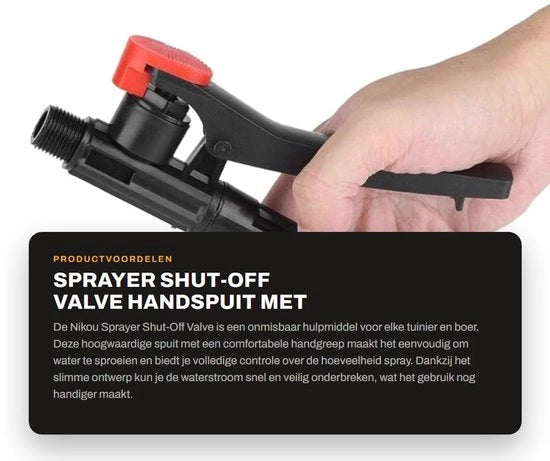 Vitello di chiusura - Sparatore - Aspiratore per giardino - Manico - Plastica - Controllo automatico