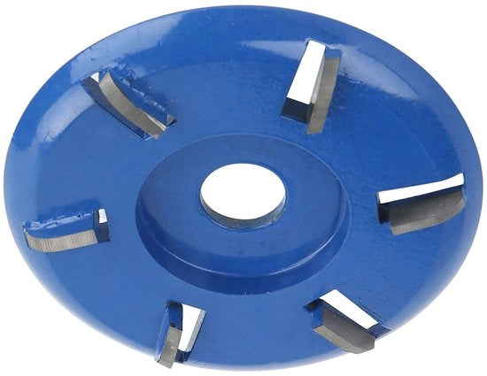 Tavola di taglio per legno con 6 denti - Acciaio laminato - Resistente allo sfregio - Alta produttività di taglio - Per lavorazione del legno - Facile da installare - Tavola di taglio per legno