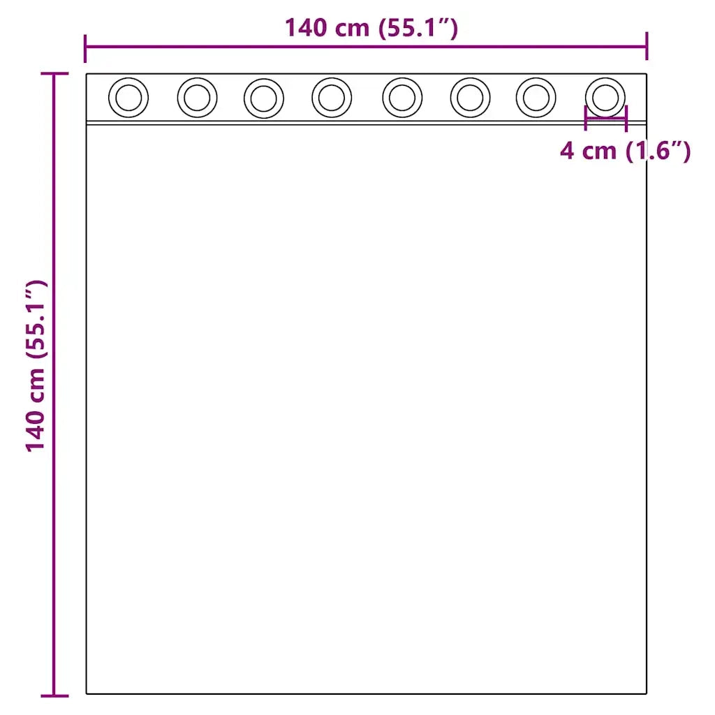 Tende in Voile con Occhielli 2 pz Terracotta 4102137
