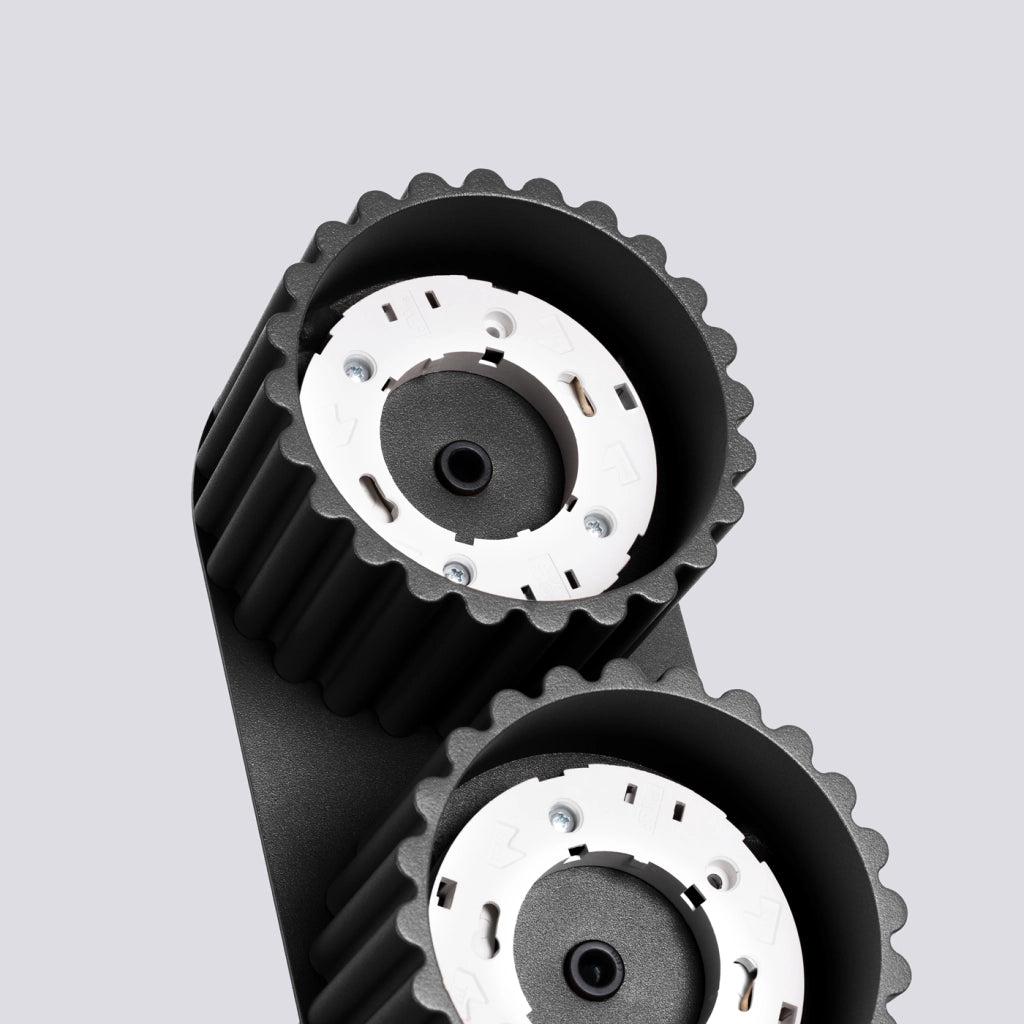 Lampada a soffitto AURA 2 nero Gx53