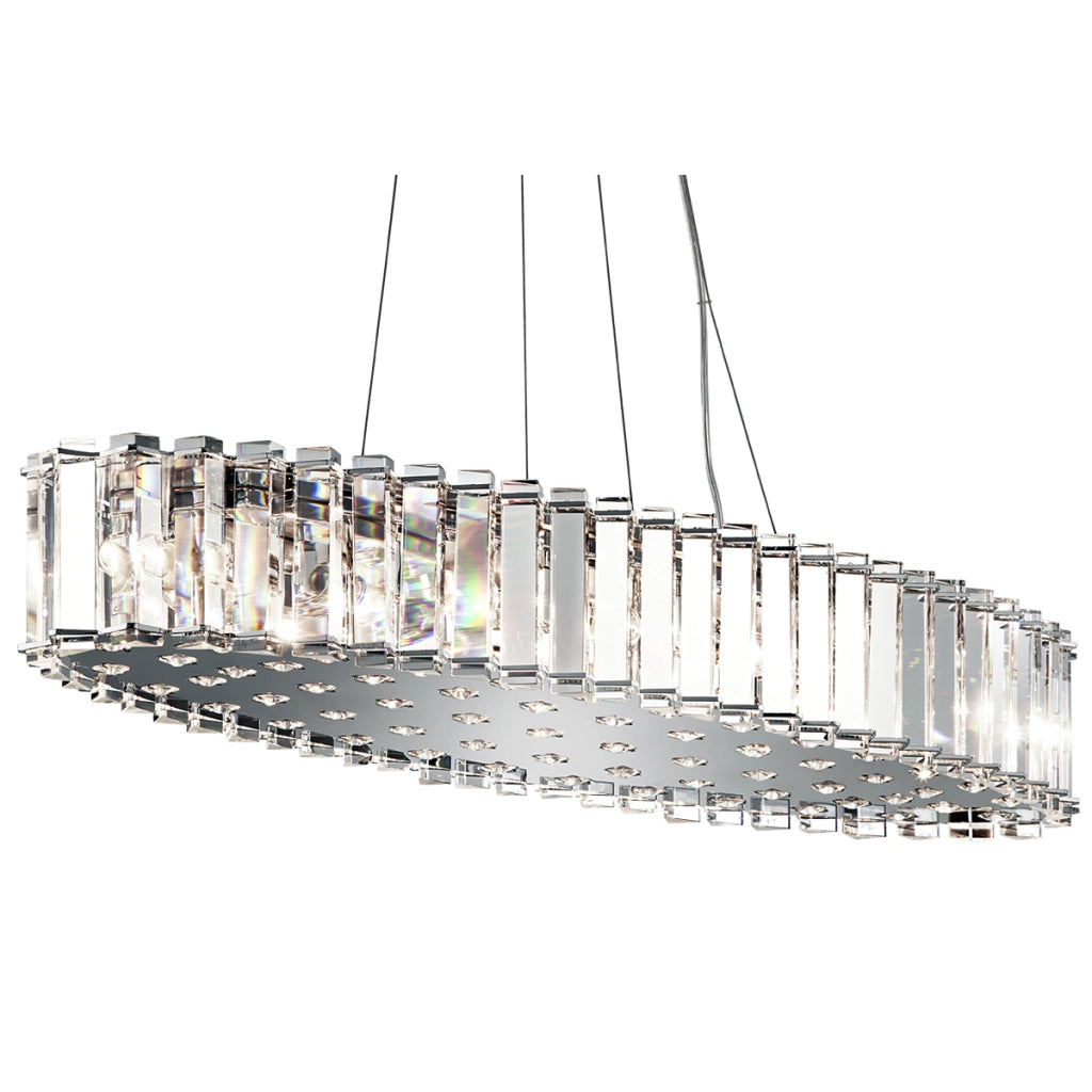 Lampadario cristallo da tavolo cromo Crystal Skye 12xG9