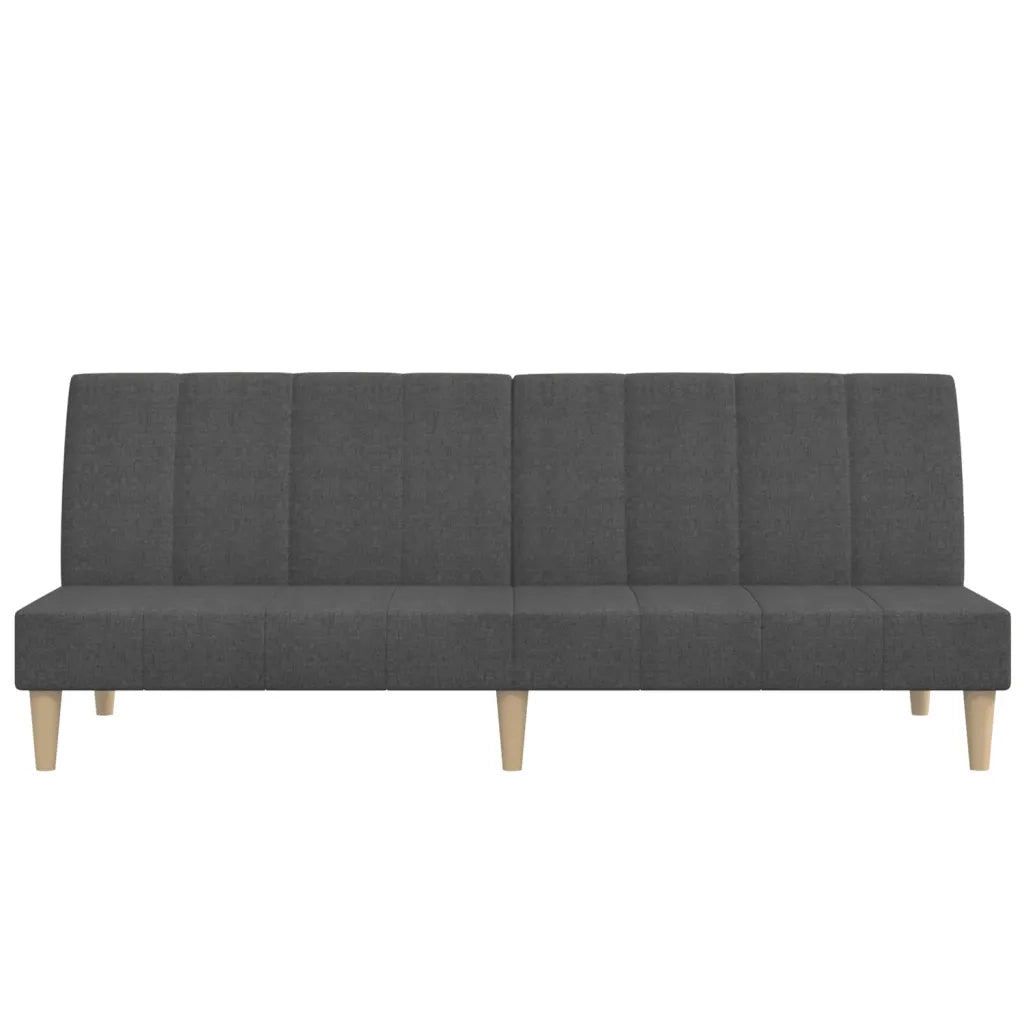 Divano letto | Sof¨¤ letto | Letto singolo a 2 Posti Grigio Scuro in Tessuto