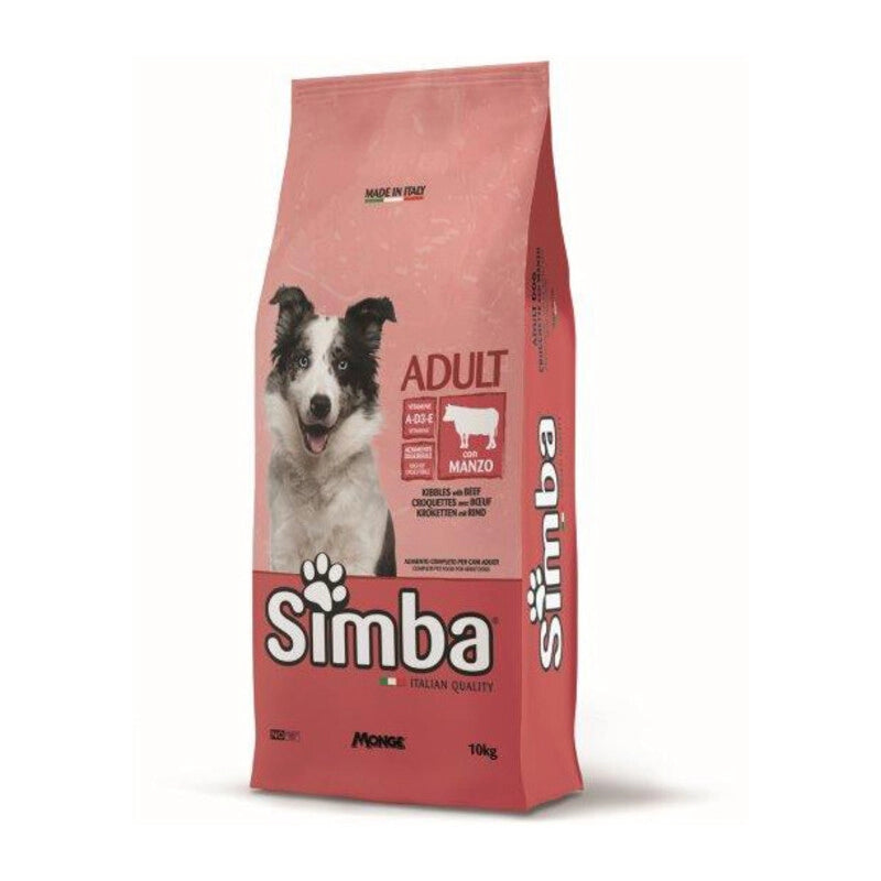 CROCCHETTA CANE MONGE SIMBA 10 KG ADULT MANZO