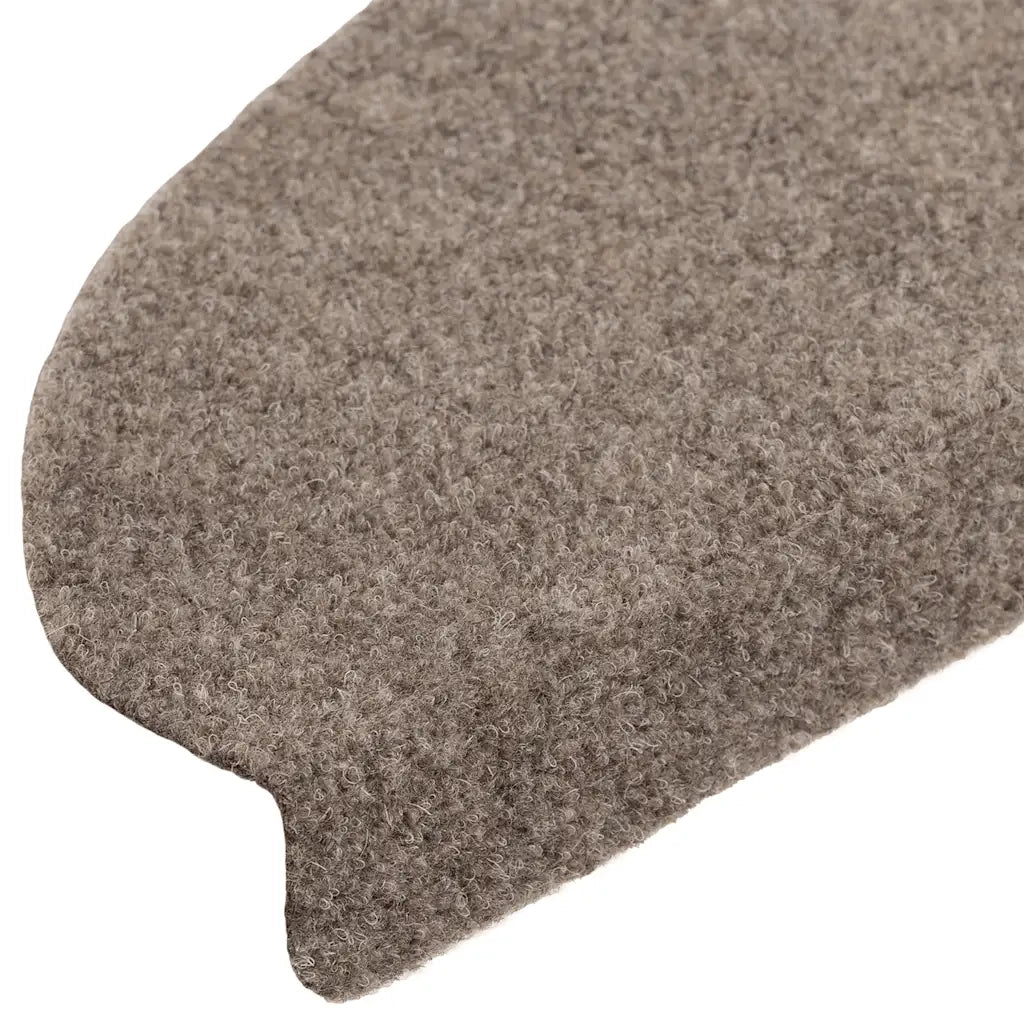 Tappetini per scale autoadesivi 10 pz | Gradini per Scale 65x21x4 cm beige semicircolari grandi
