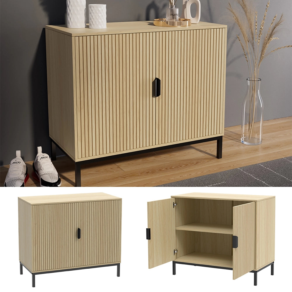 Vicco Cassettiera Rovere 80 x 45 cm con 2 porte