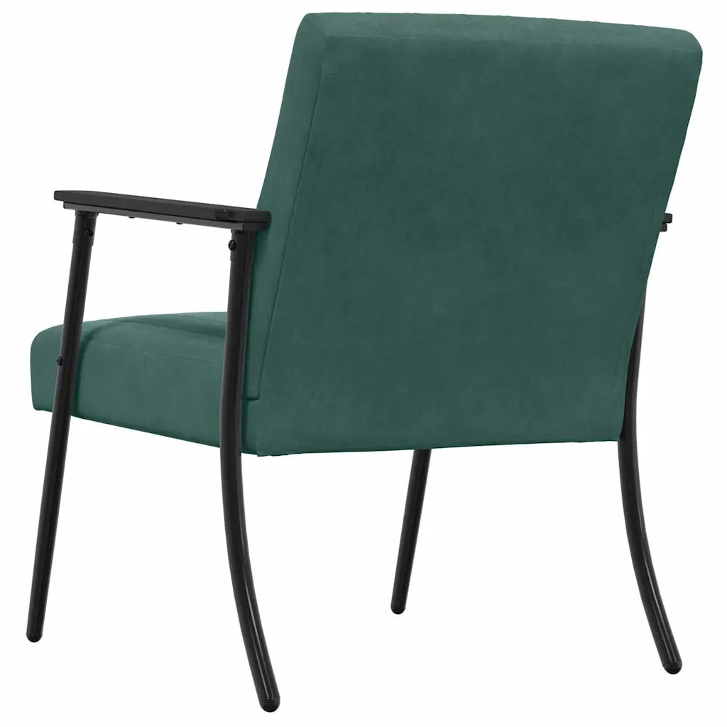 poltrona Verde Scuro 59 x 75 x 78 cm Velluto 42017681