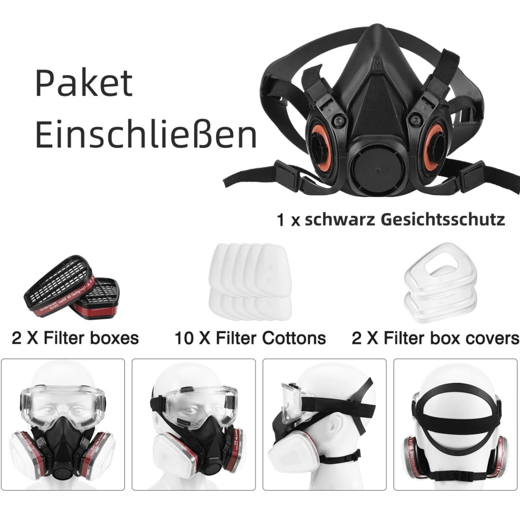Maschera Respiratoria Semimascherale ¨C Xylo ¨C Con Filtri Intercambiabili