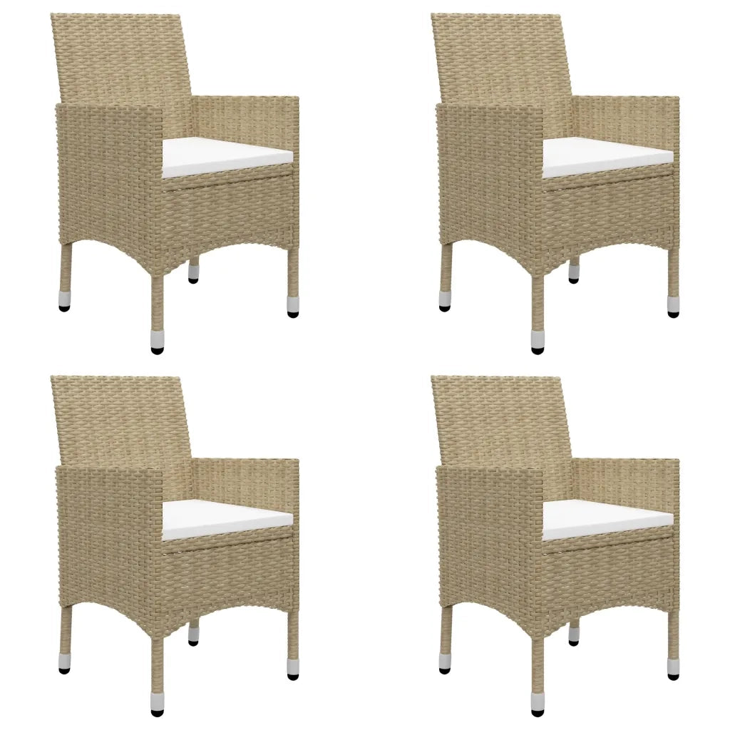 Set Mobili da Pranzo per Giardino 5 pz Beige 3067763