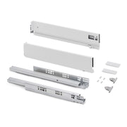 Cassetto esterno Vertex con regolazione 3D altezza 93mm, 40kg, profondità 270mm, Acciaio, Grigio antracite