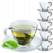 Set di 6 tazze da caffè/tè con piattini KADAX da 200 ml