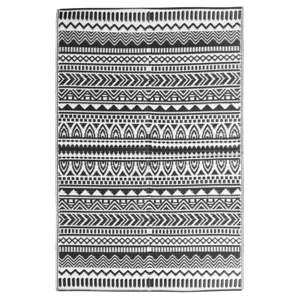 Tappeto da Esterni ARAKIL Nero 160x230 cm in PP CFW1654436