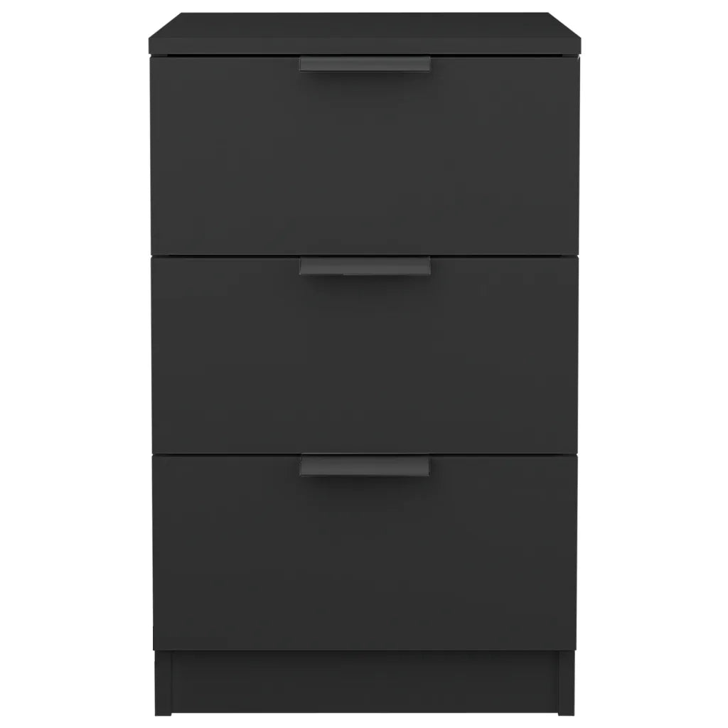 Comodini 2 pz-Set di 2 Tavolino da notte Neri 40x36x65 cm