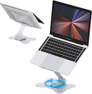 Stand per laptop ergonomico con elevatore rotativo 360° e ventilazione