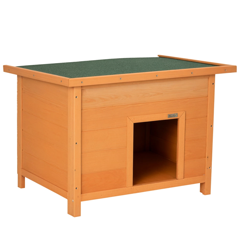 Casetta per Cani ¨C zephmum ¨C Legno, Giallo, 82x58x58 cm