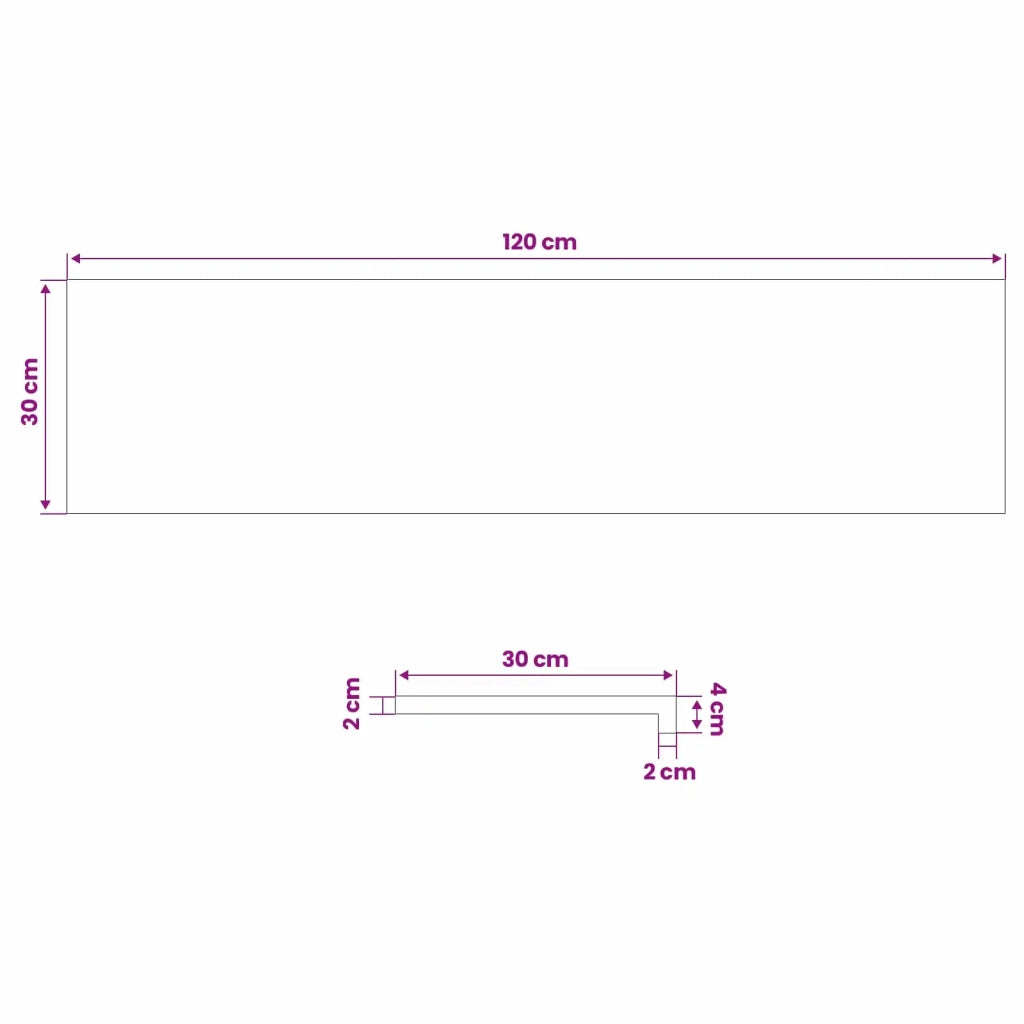 Tappeti per scale 16 pz 120 x 30 x 2 cm Vernice 3446435