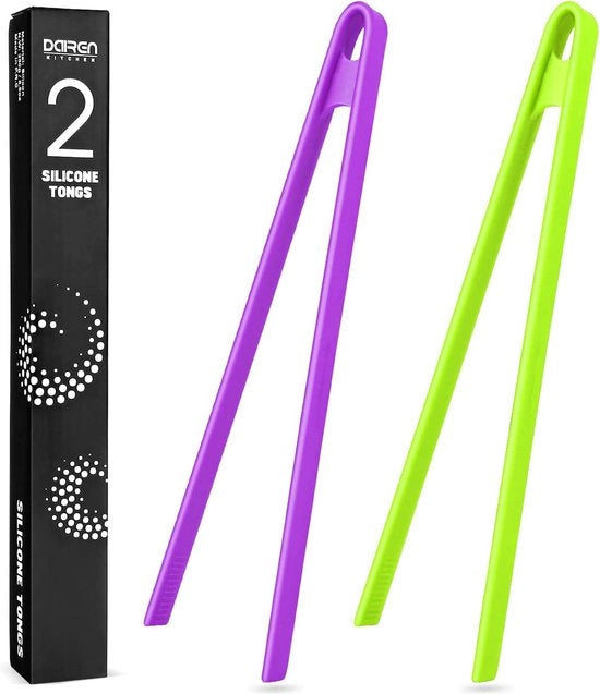 Set di 2 Cucchiai in Silicone Resistente al Calore - Antifriabilità & Manico Lungo