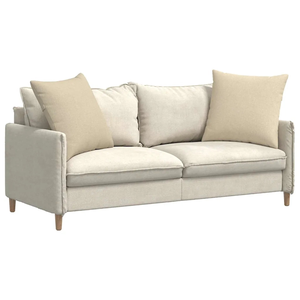 Cuscini da Divano 2 pcs Crema 60 x 60 cm Tessuto 42014004