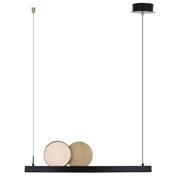 Lampada a sospensione MOMO LED 35W nera oro Maxlight