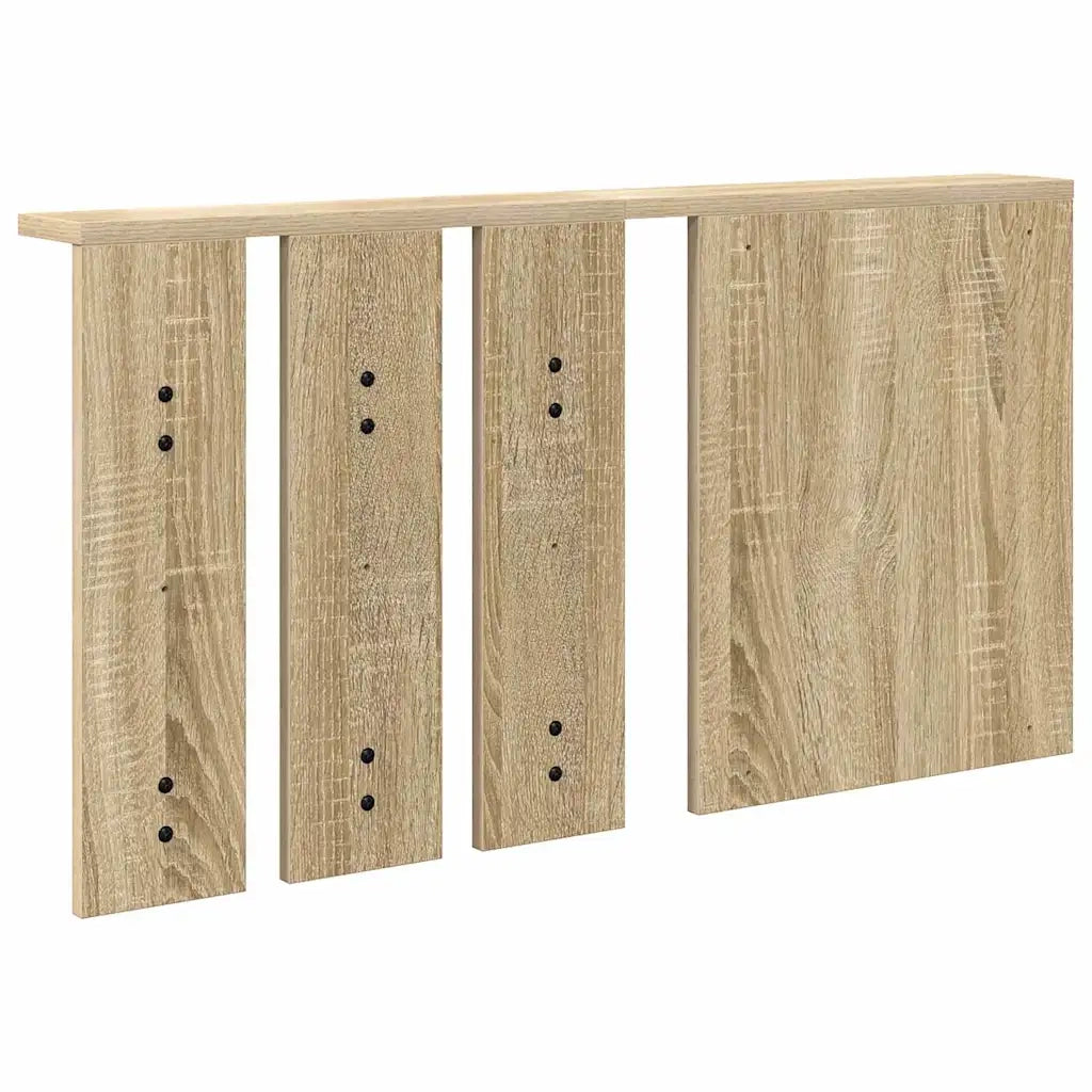 Appendiabiti a muro con specchio rovere sonoma 85 x 10 x 45 cm 874485