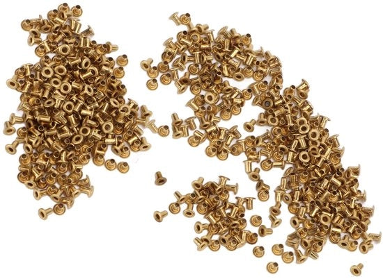 Chiodi a nastro vuoti 500 pezzi - Rame - Resistenti allo shock - Resistenti alla corrosione - Doppia faccia - Per DIY/Hobby - Materiali di alta qualità - Chiodi a nastro metallici