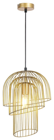 Sospensione Rabalux Rowena ottone E27 1 luce Ø28cm