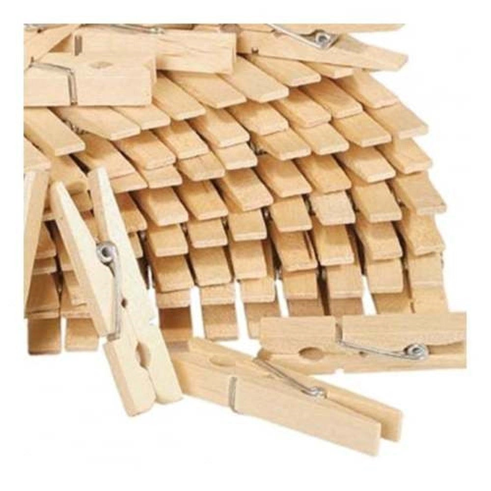 Trade Shop - 180 Mollette Per Decorazioni Bucato Panni Legno Stendino Lavaggio Decoupage -