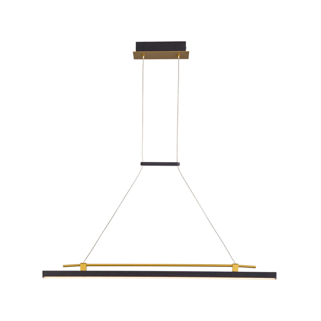 Lampada a sospensione Merlot LED 16W nero oro Italux