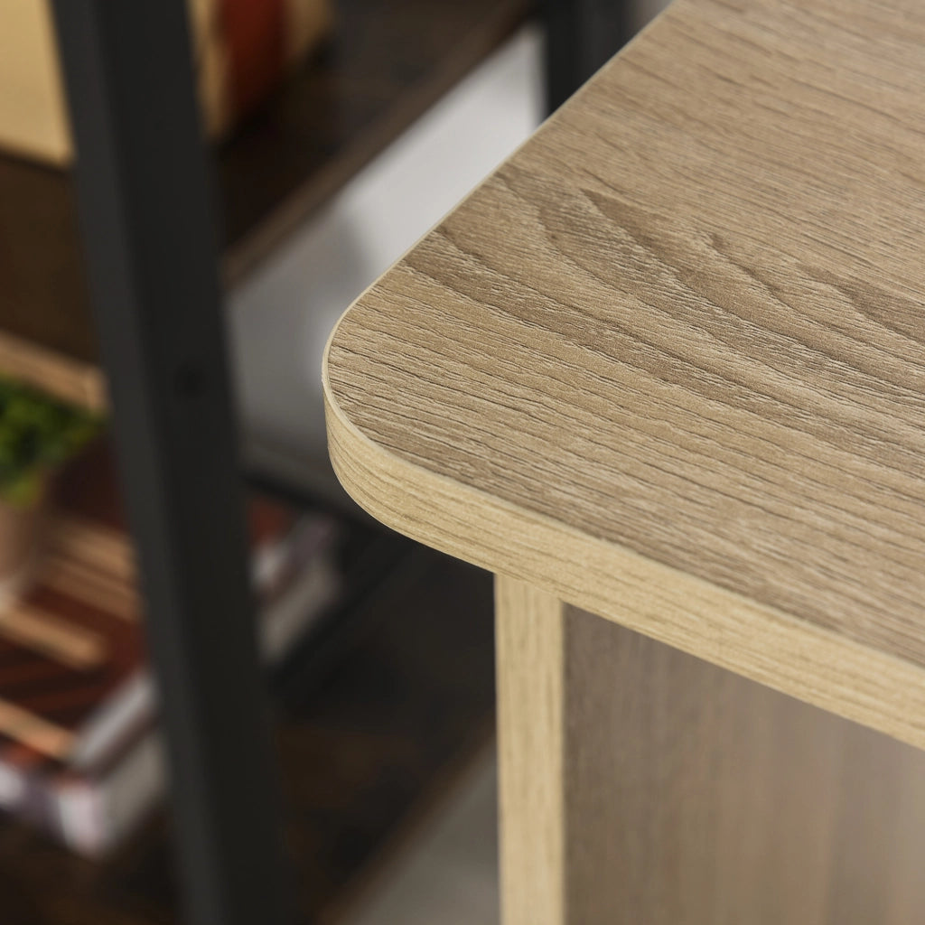 Scrivania con Libreria 3 Ripiani ¨C Xylo ¨C Legno Bianco 100x55x74 cm