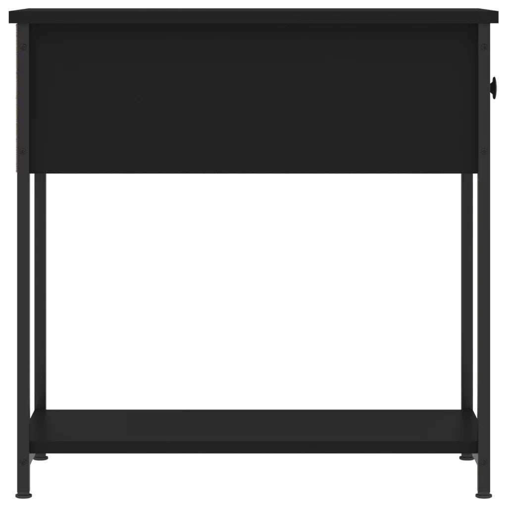 Comodino Nero 30x60x60 cm in Legno Multistrato 826053