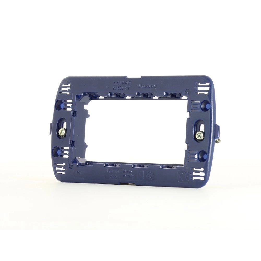 Trade Shop - Serie Living International Compatibile Apparecchi Di Comando Moduli Prese Interr -     Supporto 4 Posti