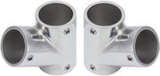 Accessori per imbarcazioni - Fitting per corrimano - Polizze di vetro - Laterale/Sinistro/Destro - Qualità marittima - Adatto per imbarcazioni da diporto - Accessori per barche - Materiale: acciaio inossidabile 316 - Codice prodotto: Bootfitting 316