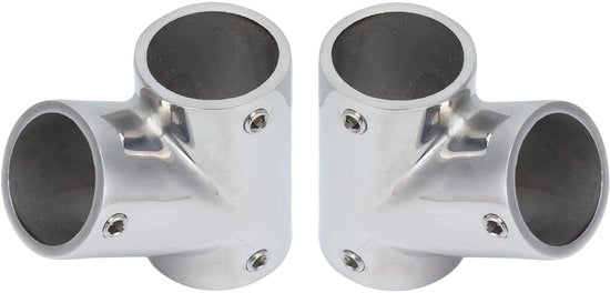 Accessori per imbarcazioni - Fitting per corrimano - Polizze di vetro - Laterale/Sinistro/Destro - Qualità marittima - Adatto per imbarcazioni da diporto - Accessori per barche - Materiale: acciaio inossidabile 316 - Codice prodotto: Bootfitting 316