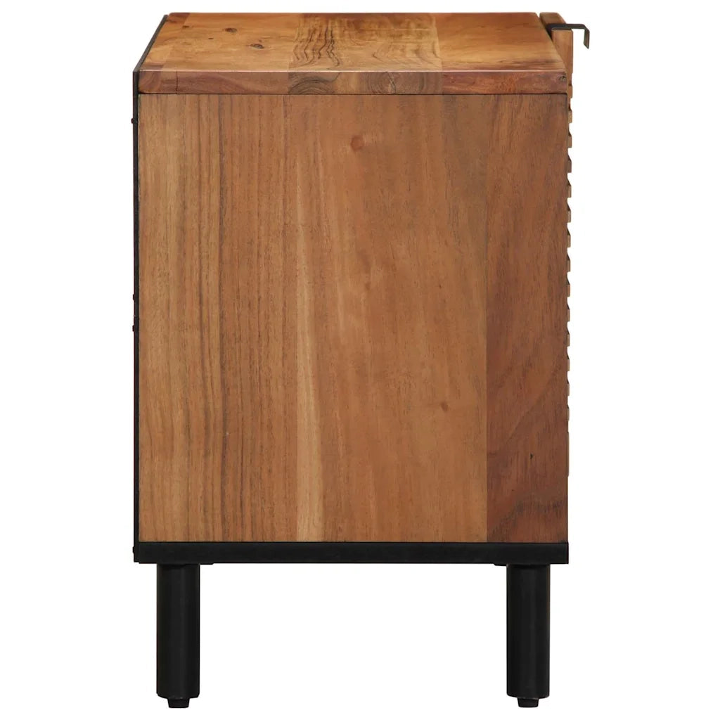 Unità TV con porta Legno di Acacia Massello 80 x 31,5 x 46 cm 4017771