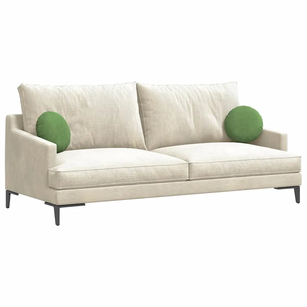 Cuscini per Seduta 2 pcs Verde chiaro Ø30 x 13 cm Velluto 42014103